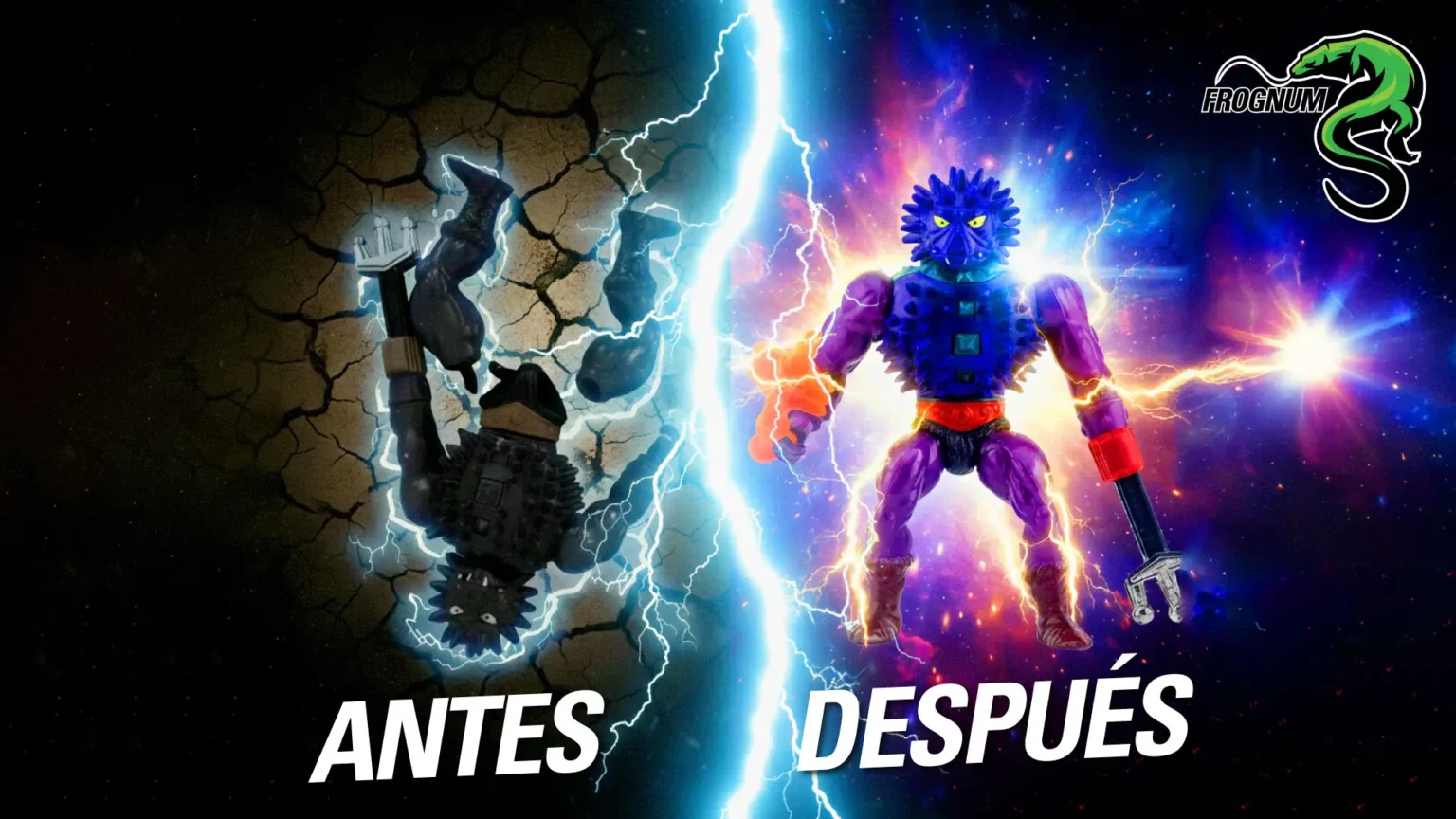 spikor motu roto a un costado de un spikor motu vintage reparado